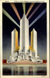 Three Fluted Towers Postcard