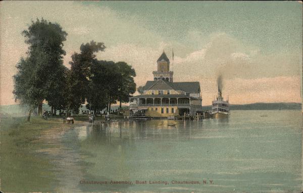 Chautauqua Assembly, Boat Landing New York Postcard