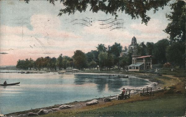 The Bay, Chautauqua Institution New York Postcard