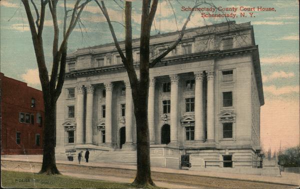 Schenectady County Court House New York Postcard