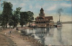 The Pier on the Point, Chautauqua Institution New York Postcard Postcard Postcard