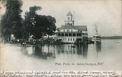 The Pier Chautauqua, NY Postcard Postcard Postcard