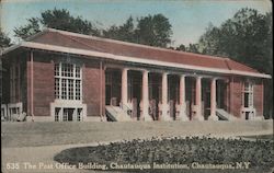 The Post Office Building, Chautauqua Institution Postcard