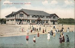 Bathing Beach, McKinley Park Postcard