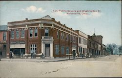 Public Square and Washington Street Nelsonville, OH Postcard Postcard Postcard