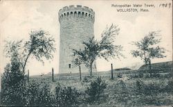 Metropolitan Water Tower Wollaston, MA Postcard Postcard Postcard