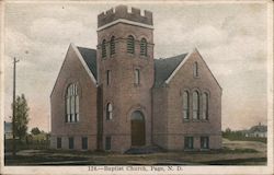 Baptist Church Page, ND Postcard Postcard Postcard