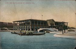 Lake and Bath House Postcard