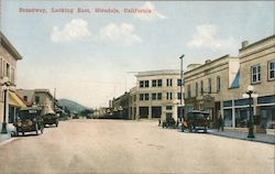 Broadway, Looking East Glendale, CA Postcard Postcard Postcard