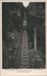 Sant Joan Funicular Incline Railway Montserrat, Spain Postcard Postcard Postcard