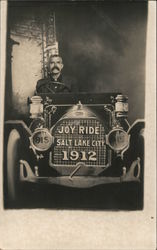 Joy Ride 1912 Photography Studio Postcard