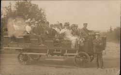 Seeing Seattle Tour Carriage Washington Postcard Postcard Postcard