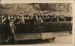 Cliff House Sightseeing Tour Bus Group #44 San Francisco, CA Postcard Postcard Postcard