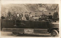 Cliff House Sightseeing Tour Bus Group #55 San Francisco, CA Postcard Postcard Postcard