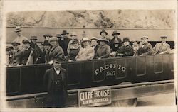 Cliff House Sightseeing Tour Bus Group #66 Postcard