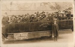 Cliff House Sightseeing Tour Bus Group #75 Postcard