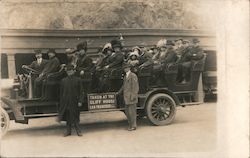 Cliff House Sightseeing Tour Bus Group #107 Postcard