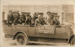 Cliff House Sightseeing Tour Bus Group #120 Postcard