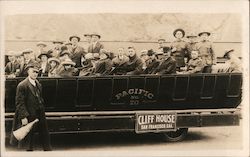 Cliff House Sightseeing Tour Bus Group #178 Postcard