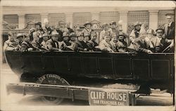 Cliff House Sightseeing Tour Bus Group #191 Postcard