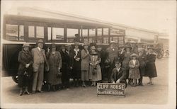 Cliff House Sightseeing Tour Bus Group #204 Postcard