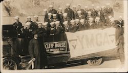 Navy Sailors, YMCA Cliff House Sightseeing Tour Bus Group #226 San Francisco, CA Postcard Postcard Postcard