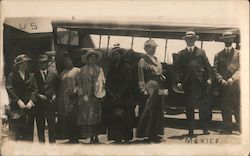 Group at US-Mexico Border Postcard