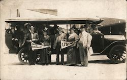 Tour Group US-Mexico Border Postcard Postcard Postcard