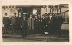 Tour Group at Border Postcard