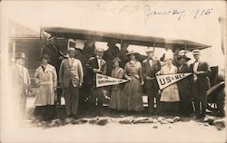 On the Boundary Line; US & Mexico June, 1915 Postcard