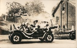 Car in a parade Postcard