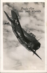 Douglas A24 Army Dive Bomber Postcard