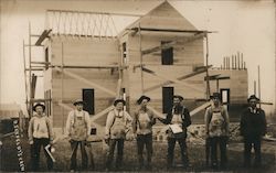 House Builders, R. Seefeldt's Crew Carpenters Postcard