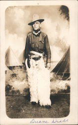 Man Dressed as Cowboy Wearing Wooly Chaps Studio Photos Postcard Postcard Postcard