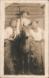 Montana Dew Drop Inn Cowboys, Wooly Chaps Postcard