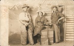 Cowboy, Wooly Chaps, Frontier Scene Ranch 100-1 Postcard