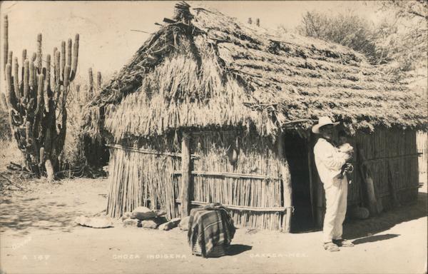 Indigenous Hut Oaxaca, Mexico Osuna Postcard