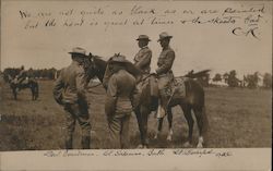 Group of US Cavalry Officers Postcard