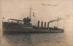 WWI Destroyer Ships Postcard Postcard Postcard