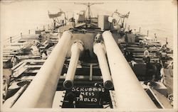 Crewmen Scrubbing Mess Tables on a Naval Ship Ships Postcard Postcard Postcard