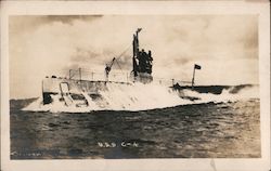 USS C-4 (SS-15) Submarine Postcard