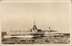 USS D-2 (SS-18) Submarine Ships Waterman Postcard Postcard Postcard