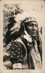 Native American Chief Native Americana Postcard Postcard Postcard