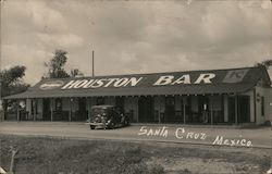 Houston Bar Santa Cruz, Mexico Postcard Postcard Postcard