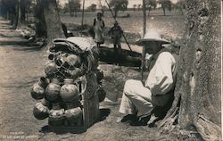 Jar Seller in Mexico Postcard