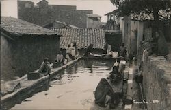 Women Washing Clothes Postcard