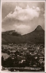 Sea Point - Shewing Lion's Head & Table Mountain Cape Town, South Africa Postcard Postcard Postcard