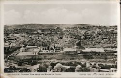 General View From the Mount of Olives Jerusalem, Israel Middle East Postcard Postcard Postcard