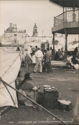 Prickly Pear Seller Xochimilco, Mexico Postcard Postcard Postcard