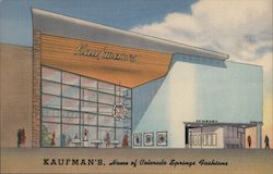 Kaufman's, Home of Colorado Springs Fashions Postcard Postcard Postcard